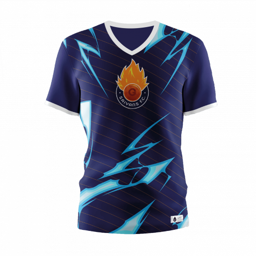 CAMISETA TÉCNICA CHICA SAIYANS AZUL