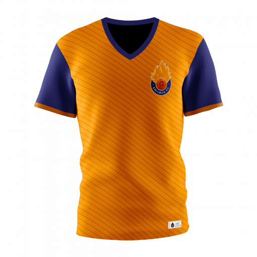 CAMISETA TÉCNICA CHICA SAIYANS NARANJA