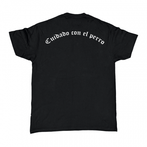 CAMISETA CUIDADO CON EL PERRO NEGRA - Imagen 2