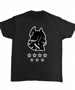 CAMISETA CUIDADO CON EL PERRO NEGRA