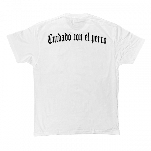 CAMISETA CUIDADO CON EL PERRO BLANCA - Imagen 2