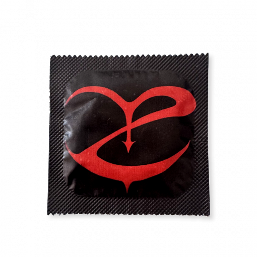 Preservativo La Zowi Logo (Negro/Rojo)