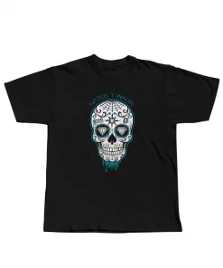 CAMISETA CALAVERA MEX NEGRA