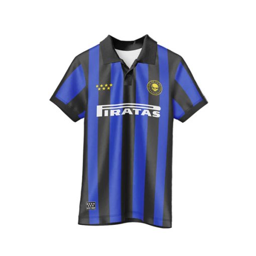 CAMISETA FÚTBOL PIRATAS AZUL/NEGRA