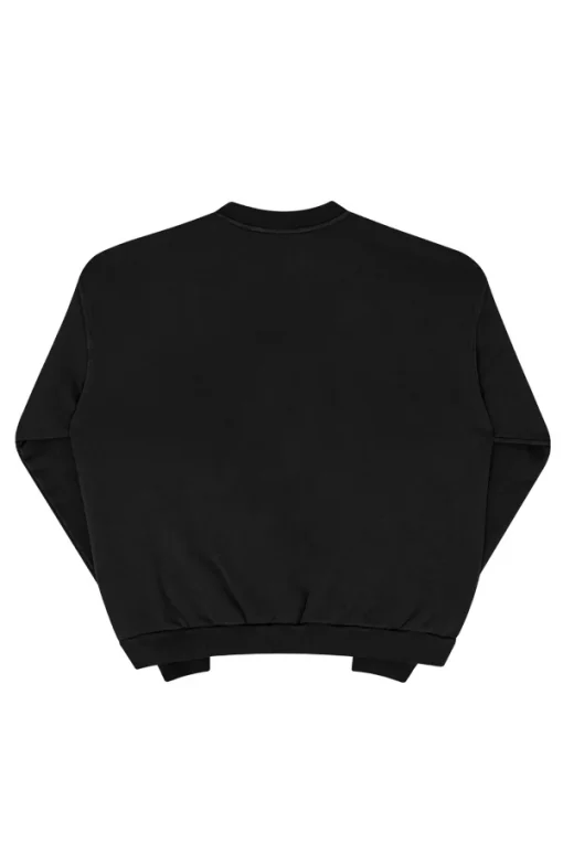 SUDADERA NATOS Y WAOR SIN CAPUCHA BLANCO/NEGRA - Imagen 2
