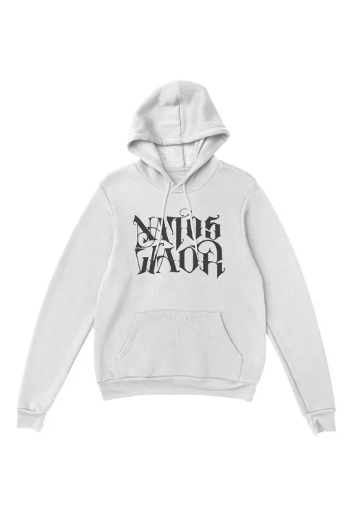 SUDADERA NATOS Y WAOR BLANCA